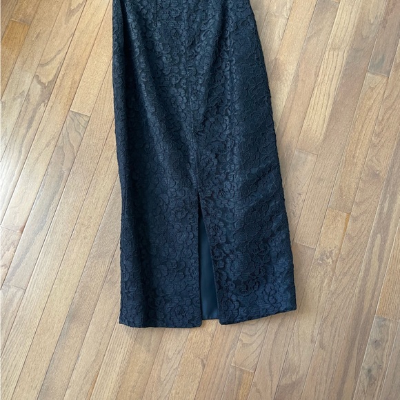 J Reynolds Black Lace Strapless Cocktail Dress - Picture 5 of 7